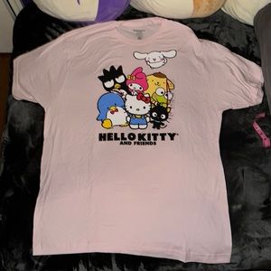 Hello Kitty & Friends pink tee XL (Big XL), no print on back. See pics for measu